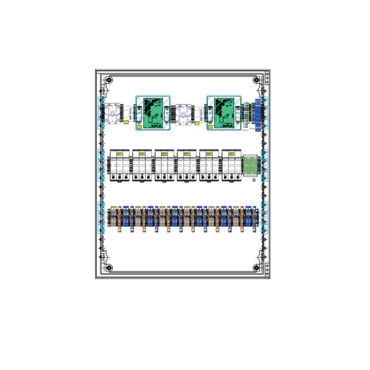 enwitec ÃSS Typ I+II fÃ¼r 6 MPP mit Feuerwehrschutzschalter