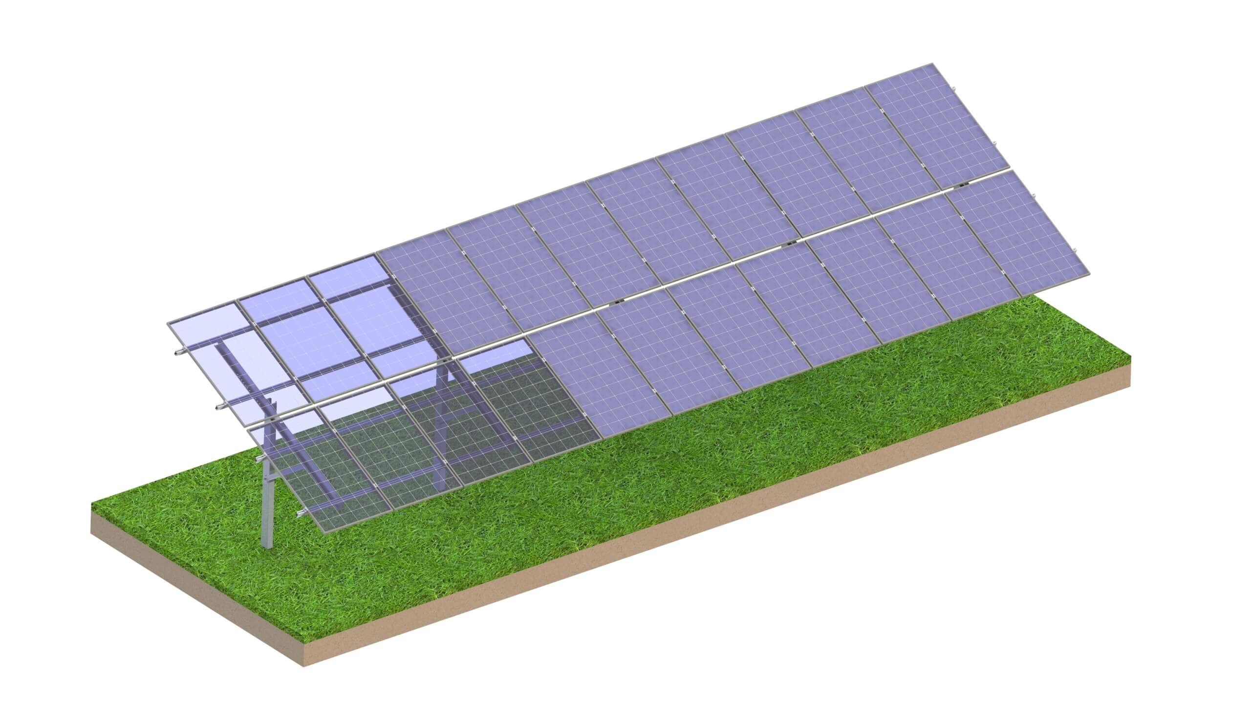 Alumero Landscape-Kit 2x6 Beton